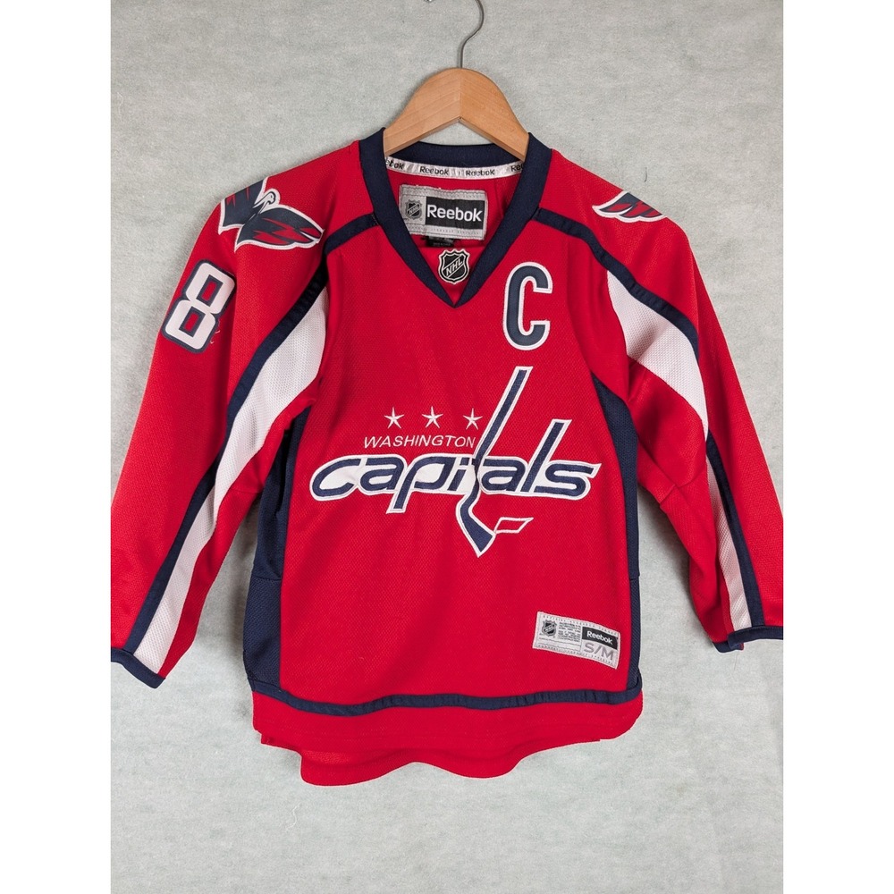 Alex Ovechkin Washington Capitals Reebok Hockey Jersey Youth S/M Red #8 NHL